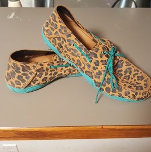 Leopard Print Ariat Loafers